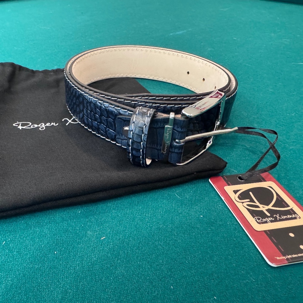 Roger Ximenez Belt new with Tags and Bag